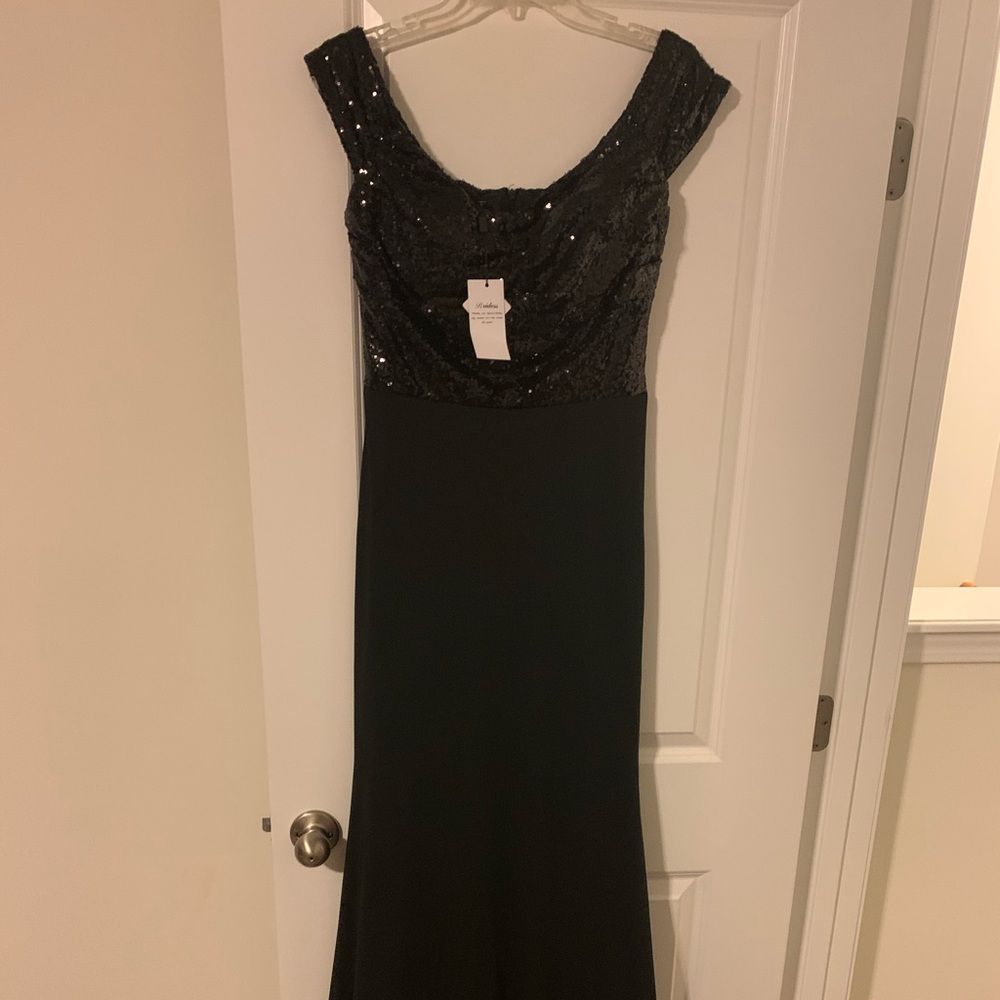 Black floor length gown
